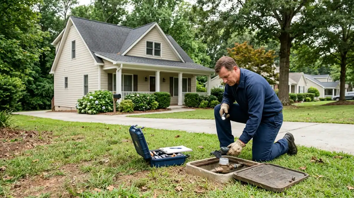 Leak detection service area covering Acworth, Georgia