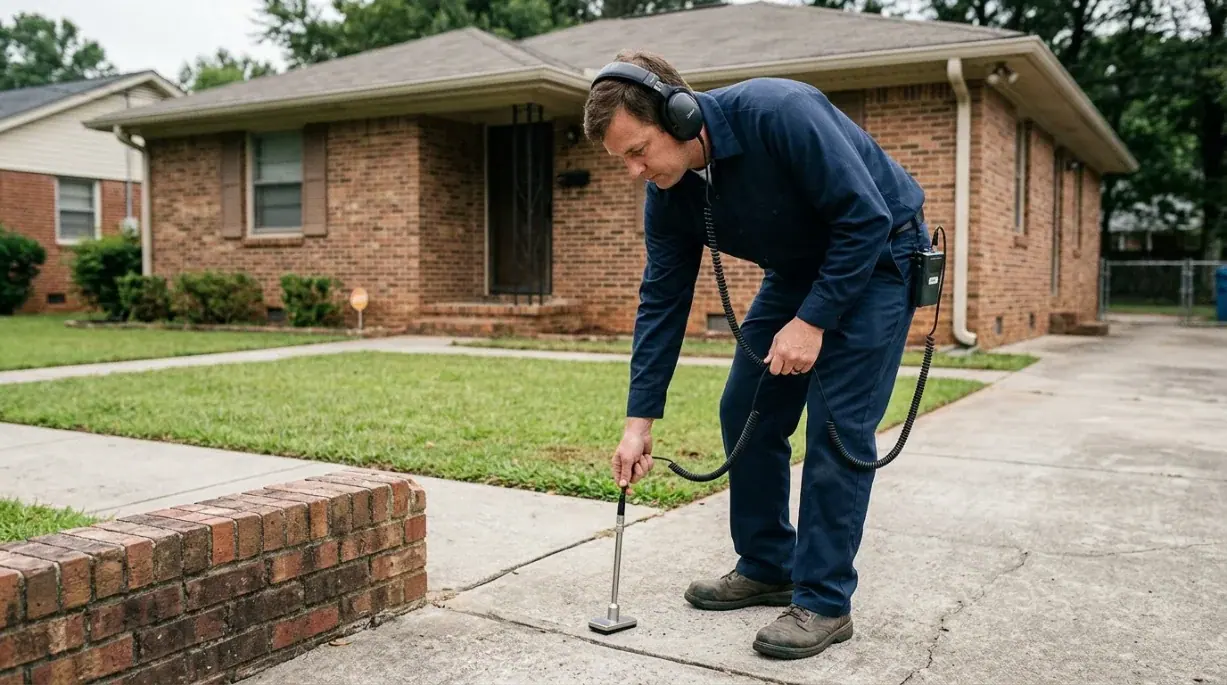 Leak detection service area covering Austell, Georgia
